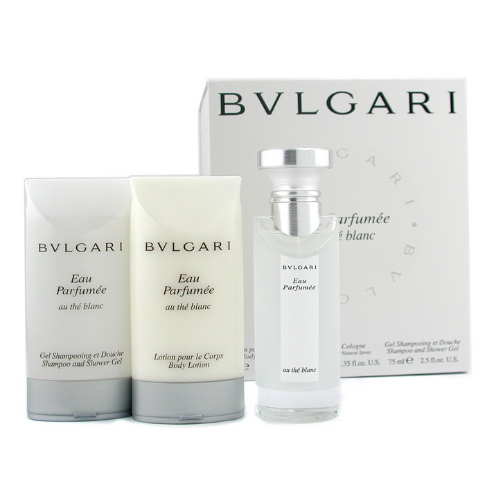 Bvlgari Au the Blanc Coffret: Eau De Cologne Spray 40ml + Body Lotion 75ml + Shower Gel 75ml 3pcsProduct Thumbnail