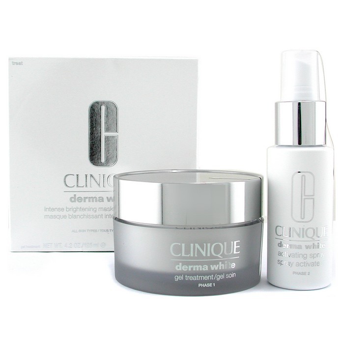 Clinique Derma White Intense Brightening Mask: Gel Treatment 125ml+ Activating Spray 60ml 2pcsProduct Thumbnail