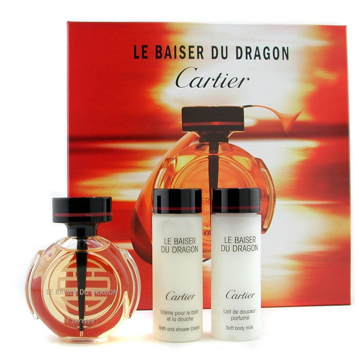 Cartier Le Baiser Du Dragon Coffret: Edt Spray 50ml+ Bath & Shower Cream 50ml+ Soft Body Milk 50ml 3pcsProduct Thumbnail