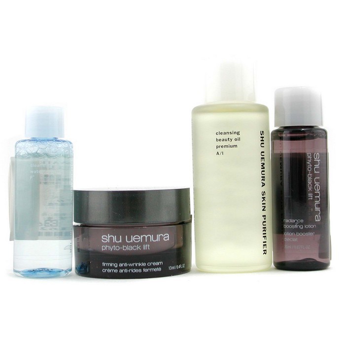 Shu Uemura Travel Set: Cleansing Oil 50ml + Cleansing Water 20ml + Lotion 20ml + Cream 13ml + Bag 4pcsProduct Thumbnail