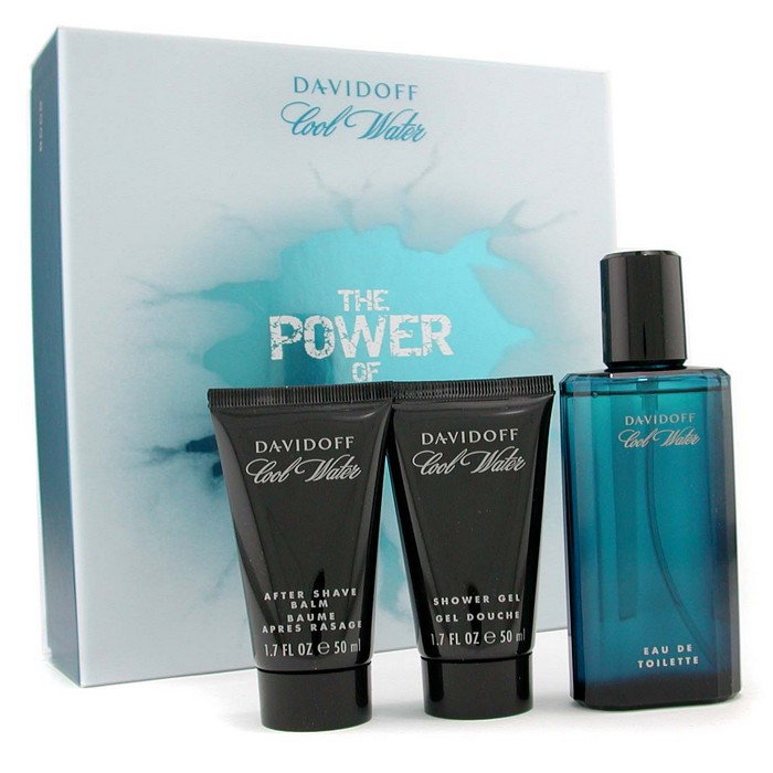 Davidoff Cool Water Coffret: Eau De Toilette Spray 75ml + Shower Gel 50ml + After Shave Balm 50ml 3pcsProduct Thumbnail