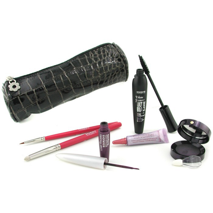 Bourjois MakeUp Set: Eyeshadow, Cream Eyeshadow, Mascara, Liquid Liner, 2x Brush 6pcs+1bagProduct Thumbnail