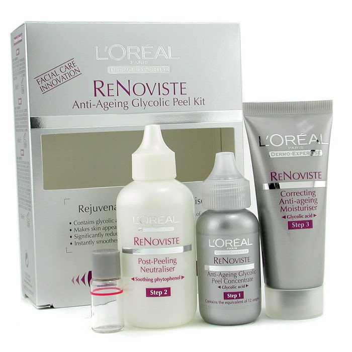 L'Oreal Dermo-Expertise Re Noviste Anti-Ageing Glycolic Peeling Kit 3pcsProduct Thumbnail