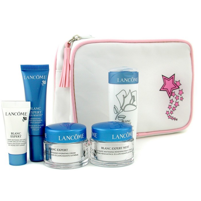 Lancome Blanc Expert Travel Set: Lotion 50ml + Crem 15ml + Night Cream 15ml + Eye Serum 5ml + Spot Eraser 10ml + Bag 5pcs+1bagProduct Thumbnail