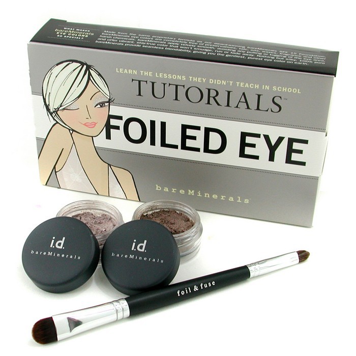 BareMinerals BareMinerals Folied Eye Tutorials: Glimmer 0.57g + Glimpse 0.57g + Foil & Fuse Eye Brush 3pcsProduct Thumbnail