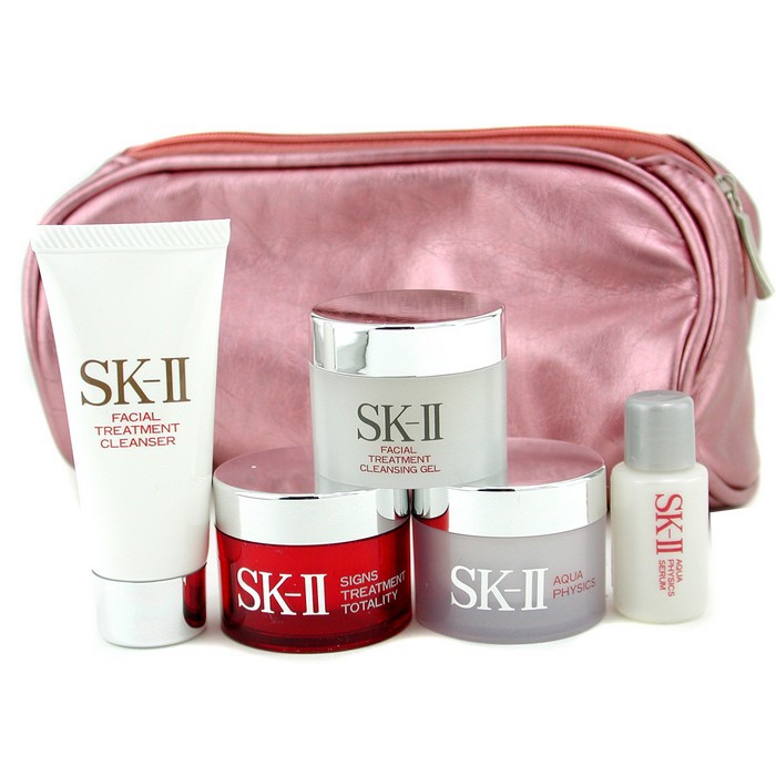 SK II 旅行套裝: 滋潤精華 4.5ml +滋潤乳霜 15g +潔面乳 20g +卸妝蜜 15g +活膚霜 15g +袋子 5件+1袋子Product Thumbnail