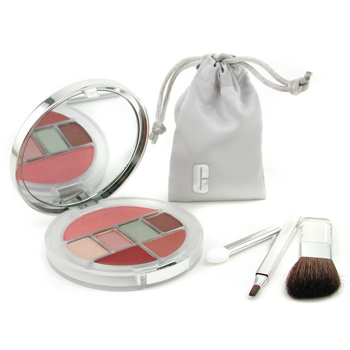 Clinique Portable Colour Palette: Powder Blush+ 4x Eye Shadow+ 2x Lipstick+ 3x Applicator 6JKK Picture ColorProduct Thumbnail