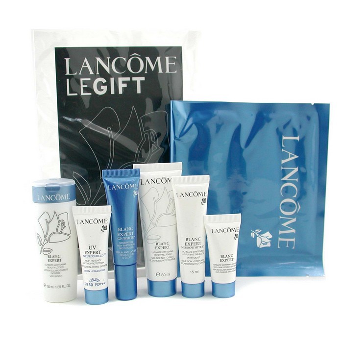 Lancome Отбеливающий Дорожный Набор Бланк Эксперт Ултимэйт: Очищающее Средство + Лосьон + Сыворотка для Кожи вокруг Глаз + Маска + Средство от Прыщей и Пятен + Эмульсия + Солнцезащитное Средство 7pcsProduct Thumbnail