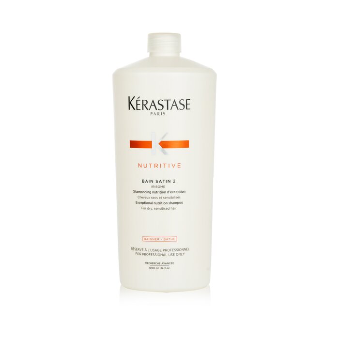 Kerastase - Nutritive Bain Satin 2 Exceptional Shampoo (For Dry, Sensitised Hair) 1000ml/34oz - Dry Free Worldwide Shipping | Strawberrynet USA