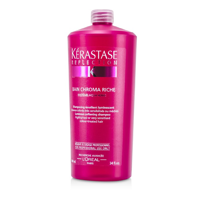 Kerastase Reflection Bain Chroma Riche Luminous Softening Shampoo (For Highlighted or Very Sensitised Color-Treated Hair) 1000ml/34ozProduct Thumbnail