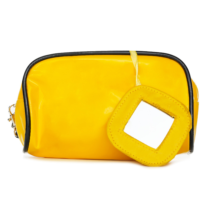BAG Yellow Cosmetic Bag with Mirror #B Picture ColorProduct Thumbnail