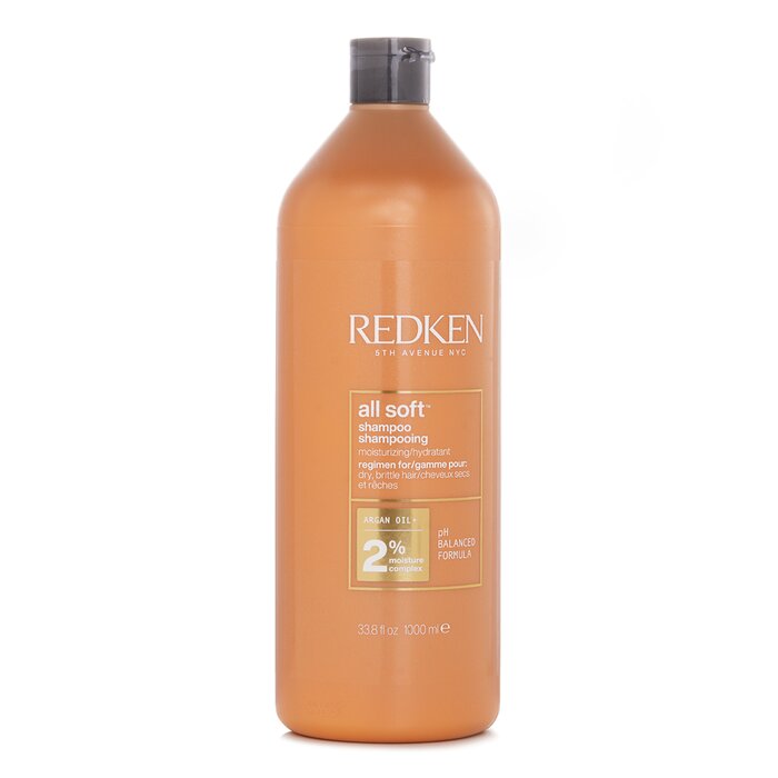 Redken All Soft Shampoo (For Dry/ Brittle Hair) 1000ml/33.8ozProduct Thumbnail