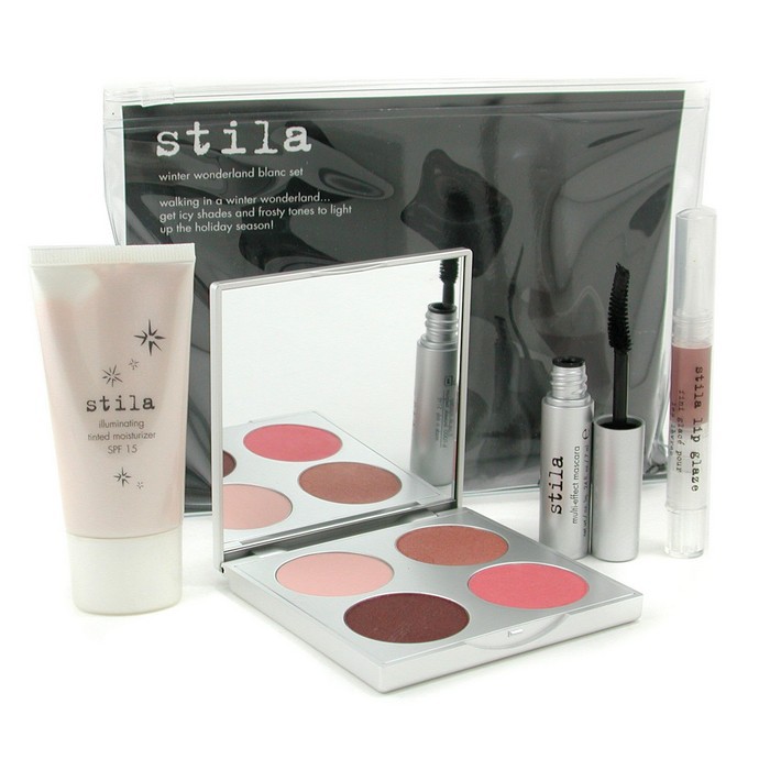 Stila Набор Зимняя Страна Чудес: Набор + Блеск для Губ + Тушь + Косметичка 4pcs+1bagProduct Thumbnail