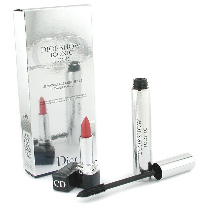 Christian Dior Diorshow Iconic Look Catwalk เมคอัพ เซต: มาสคาร่า 10ml + Mini Rouge Dior ลิปคัลเลอร์ 1.4g 2pcsProduct Thumbnail