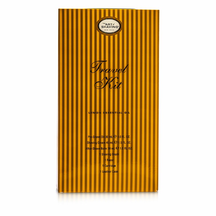 アートオブシェービング The Art Of Shaving トラベルキット ( レモン ): レイザー+ シェービングブラシ+ プリシェイブオイル 30ml+ シェイビングクリーム 45ml 5品＋ケースProduct Thumbnail