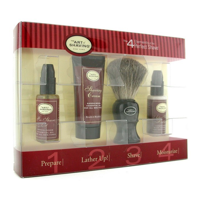The Art Of Shaving štartovacia sada - santálové drevo: olej pred holením + krém na holenie + štetka + balzam po holení 4pcsProduct Thumbnail