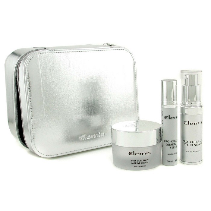 Elemis Коллекция 20 Анниверсари Про Коллаген: Крем Марин + Подтягивающая Сыворотка + Обновление для Глаз + Сумка 3pcs+1bagProduct Thumbnail