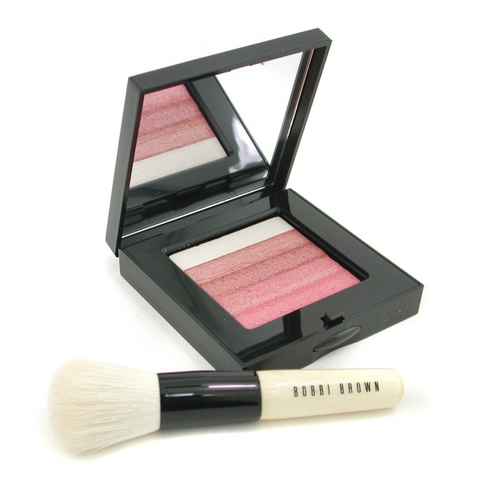 Bobbi Brown Rose Shimmer Brick Set: Rose Shimmer Brick Compact + Mini Face Blender Brush (Limited Edition) 2pcsProduct Thumbnail