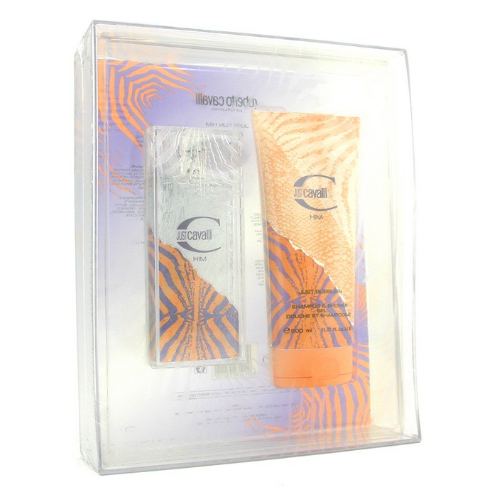 Roberto Cavalli Just Cavalli Him Coffret: Eau De Toilette Spray 60ml/2oz + Shower Gel 200ml/6.8oz 2pcsProduct Thumbnail