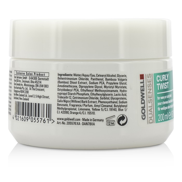 Goldwell Dual Senses Curly Twist 60Sec Treatment (For Wavy or Curly Hair) 200ml/6.7ozProduct Thumbnail