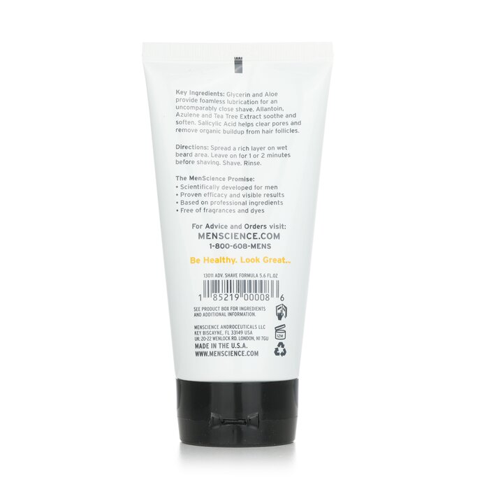 Menscience Advanced Shave Formula (For Normal & Sensitive Skin) 165ml/5.6ozProduct Thumbnail