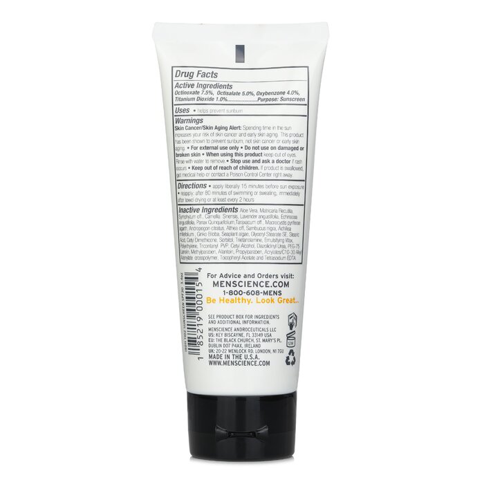 Menscience TiO2 Sun Block SPF 30 Waterproof 100ml/3.4ozProduct Thumbnail
