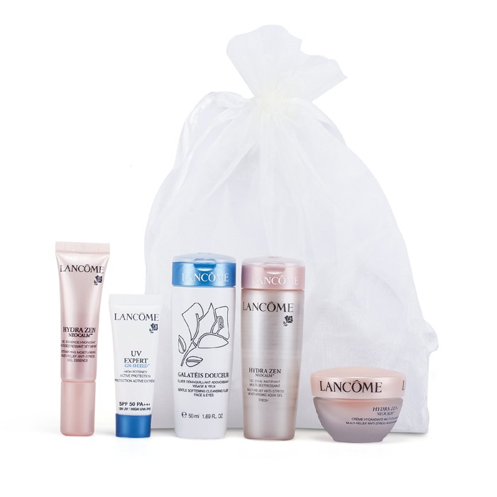 Lancome Cestovní sada: zjemňující péče Galateis Douceur + krém Hydrazen + hydratační gel Hydrazen + sérum Hydrazen + ochrana UV Expert 5pcsProduct Thumbnail