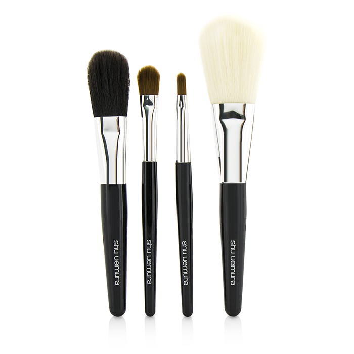 Shu Uemura Portable Brush Set (Face, Cheeks, Eye Shadow & Lips) 4pcs +1CaseProduct Thumbnail