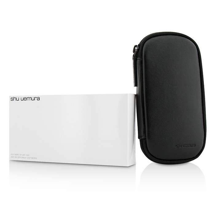 Shu Uemura Portable Brush Set (Face, Cheeks, Eye Shadow & Lips) 4pcs +1CaseProduct Thumbnail