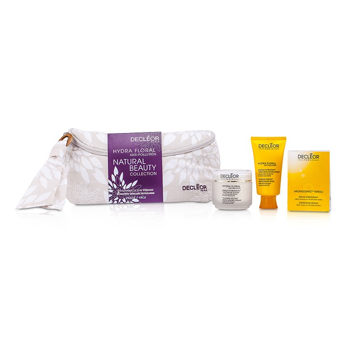 Decleor Hydra Floral Çirklənməyə Qarşı Təbii Gözəllik Kolleksiyası: Krem + Maska + Aromessensiya Neroli + Çanta 3pcs+1bagProduct Thumbnail