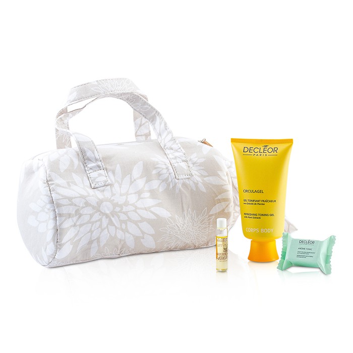 Decleor Aroma Dynamic Natural Beauty Collection: Toning Gel + Body Serum + Bath Pebble + Bag 3pcs+1bagProduct Thumbnail