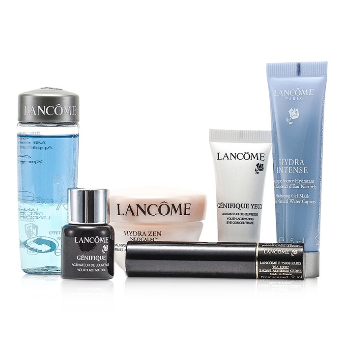 Lancome Set de Viaje : Bi Facil + Crema + Gel Máscara + Genifique Activator +Concentrado Ojos + Mascara 6pcsProduct Thumbnail