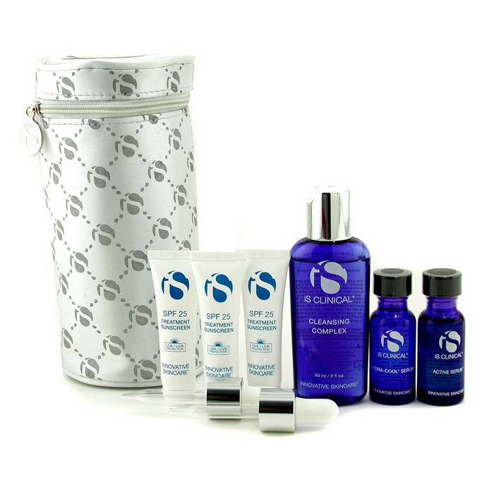 IS Clinical Acne Travel Kit:Cleansing Complex + Active Serum + Hydra-Cool Serum + Treatment Sunscreen 6pcs+1bagProduct Thumbnail