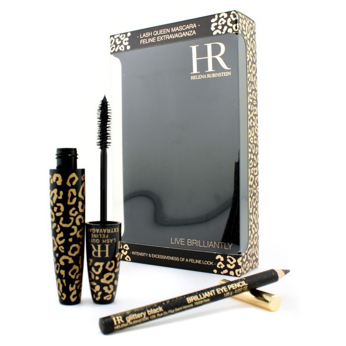 Helena Rubinstein Lash Queen Feline Extravaganza Mascara Set: Mascara 7ml/0.24oz + Brilliant Eye Pencil 1.05g/0.037oz 2pcsProduct Thumbnail