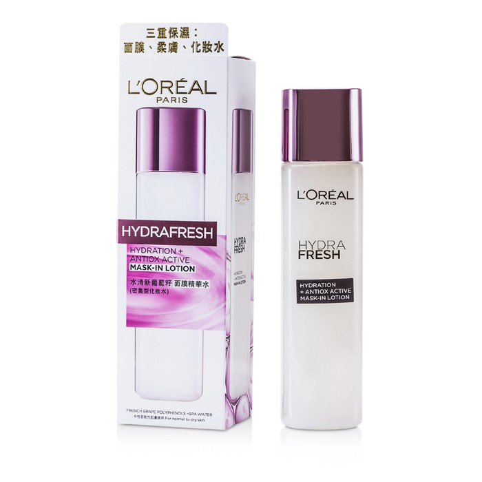 L'Oreal Hydra Fresh Hydration+ Antiox Loción Máscara Activa 175ml/4.2ozProduct Thumbnail
