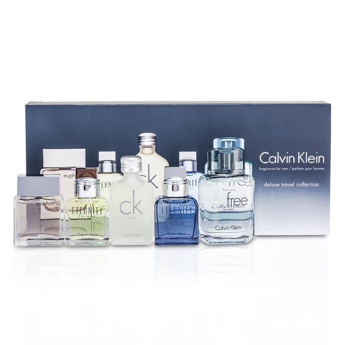 Calvin Klein Deluxe Travel Collection: Eternity 10ml + Euphoria 10ml + CK Free 10ml + Eternity Aqua 10ml + CK One 5pcsProduct Thumbnail