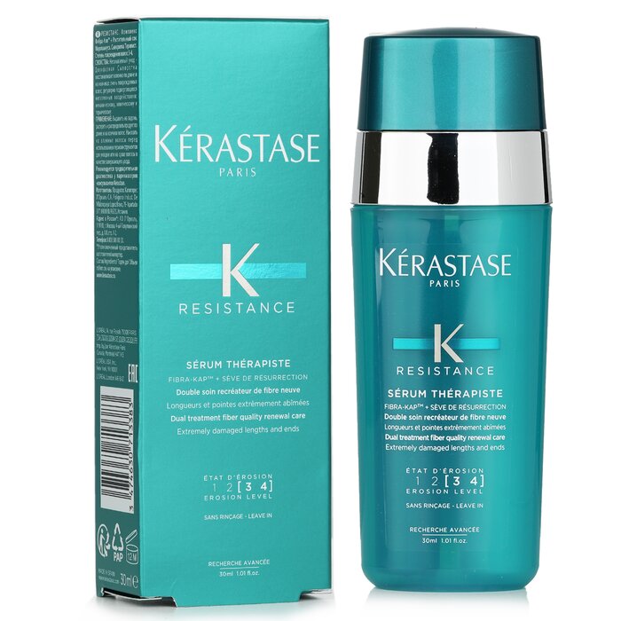 deadlock Fritid Relativitetsteori Kerastase - Resistance Serum Therapiste Dual Treatment Fiber Quality  Renewal Care (Extremely Damaged Lengths and Ends) 30ml/1.01oz - Serum &  Concentrates | Free Worldwide Shipping | Strawberrynet CAMEN