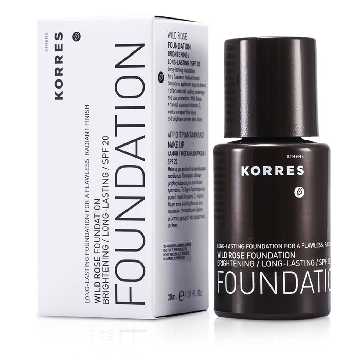 Korres Rozjaśniający podkład w płynie Wild Rose Brightening & Long Lasting Foundation SPF 20 30ml/1.01ozProduct Thumbnail