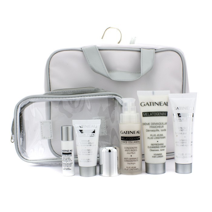 Gatineau Melatogenine Colecţie: Demachiant Cremă 50ml + Force Colagen 30ml + Cremă Anti-Îmbătrânire 30ml + Mască 15ml + Concentrat de Ochi 5ml + Geantă 5pcs+1bagProduct Thumbnail
