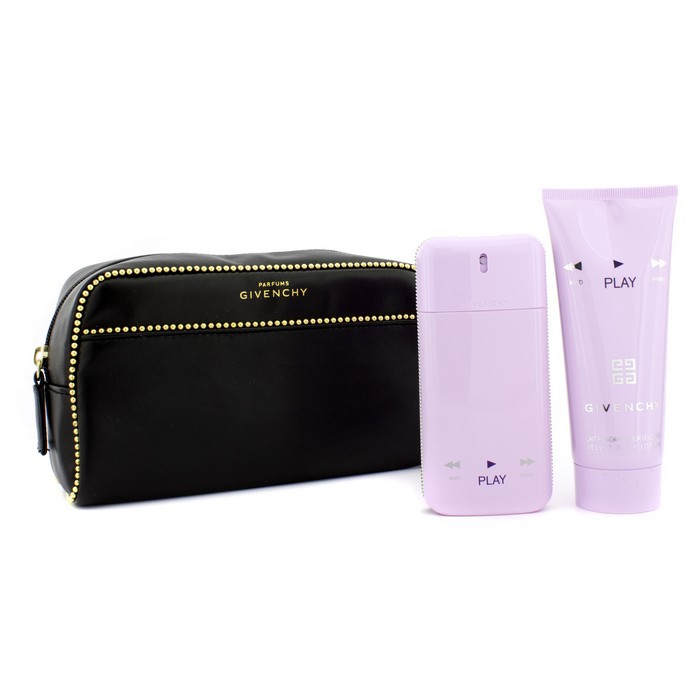 Givenchy Play For Her Coffret: Eau De Parfum Spray 50ml/1.7oz + Velvet Body Lotion 100ml/3.3oz + Pouch 2pcs+1pouchProduct Thumbnail