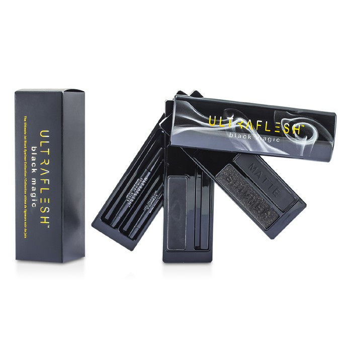 Fusion Beauty Ultraflesh Black Magic The Ultimate Jet Black Eyeliner Collection: 3x Black Liner, 2x Mini Pencil, 1x Mini Angled Liner 6pcsProduct Thumbnail