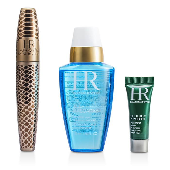 Helena Rubinstein Lash Queen Fatal Blacks Mascara Set: Mascara 7.2ml/0.24oz + Prodigy Powercell 3ml/0.1oz + MakeUp Remover 50ml/1.69oz 3pcsProduct Thumbnail