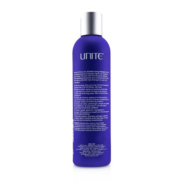 Unite BLONDA Toning Shampoo (Violet Toning Shampoo)  236ml/8ozProduct Thumbnail