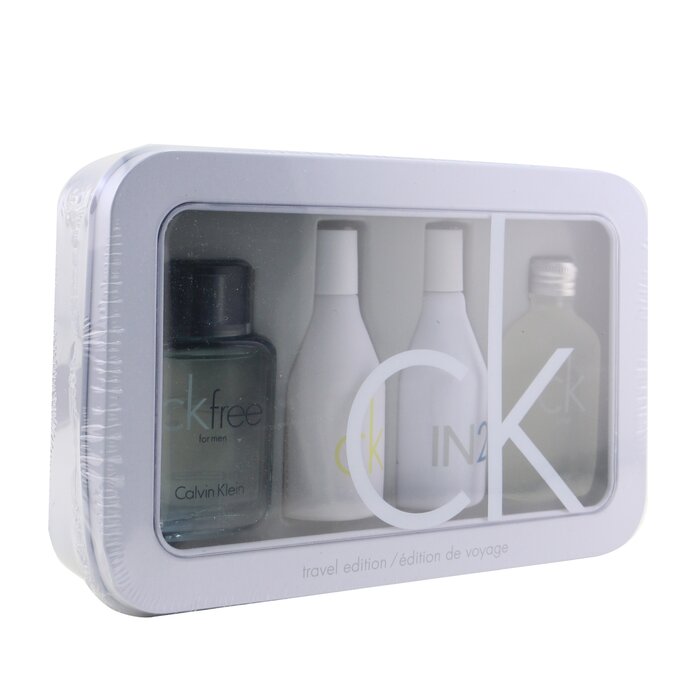 Calvin Klein Set Travel Edition: CK One Edt 15ml/0.5oz + CK Free Edt 10ml/0.33oz + IN2U Women Edt 15ml/0.5oz + IN2U Men Edt 15ml/0.5oz 4pcsProduct Thumbnail
