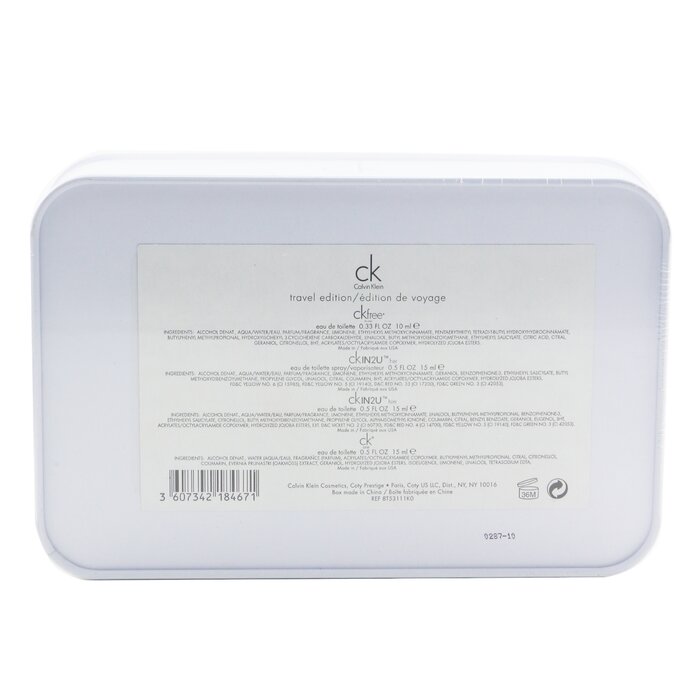 Calvin Klein Set Travel Edition: CK One Edt 15ml/0.5oz + CK Free Edt 10ml/0.33oz + IN2U Women Edt 15ml/0.5oz + IN2U Men Edt 15ml/0.5oz 4pcsProduct Thumbnail