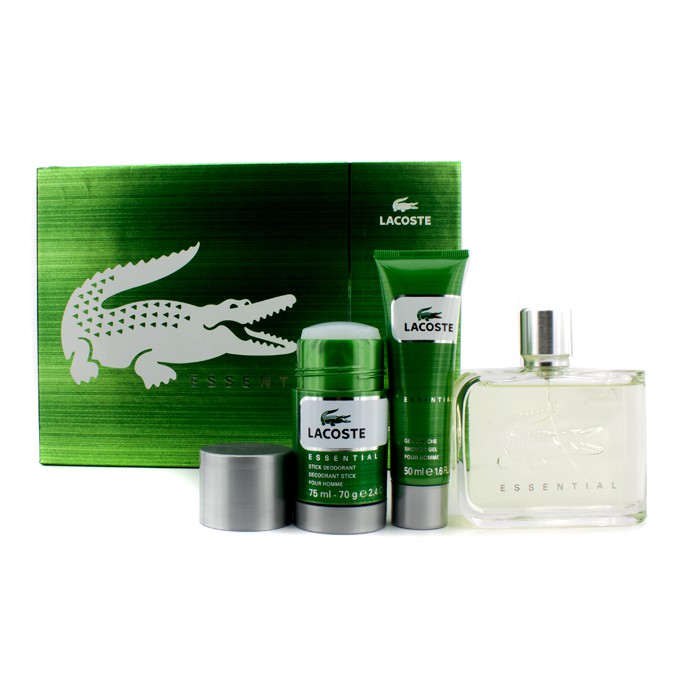 Lacoste Lacoste Essential Coffret: Eau De Toilette Spray 125ml/4.2oz + Deodorant Stick 75ml/2.4oz + Shower Gel 50ml/1.6oz 3pcsProduct Thumbnail