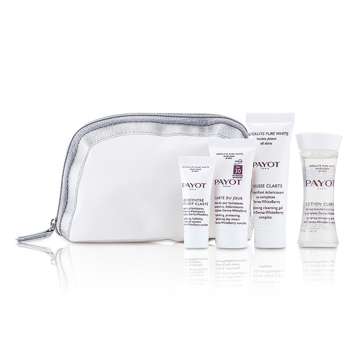 Payot Absolute Pure White Kit: Lotion 30ml + Mousse Clarte 25ml + Clarte Du Jour 15ml + Concentre Anti-soif Clarte 10ml 4pcsProduct Thumbnail
