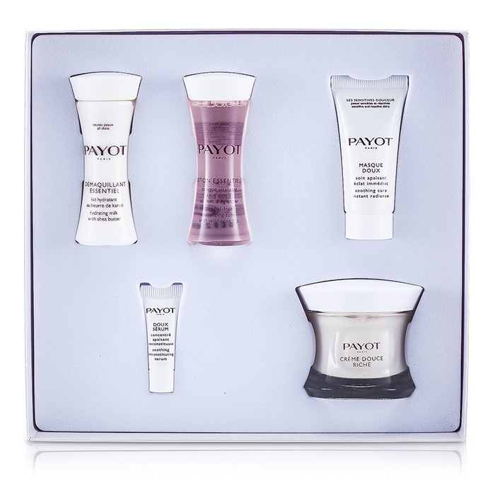 Payot Les Sensitives Creme Douce Riche Set: Cream 50ml + Cleanser 30ml + Lotion 30ml + Masque 15ml + Serum 5pcsProduct Thumbnail