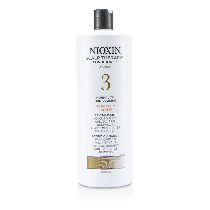 丽康丝 Nioxin 3号系统头皮护养素 适合细柔化学处理，中度至稀薄发丝 1000ml/33.8ozProduct Thumbnail