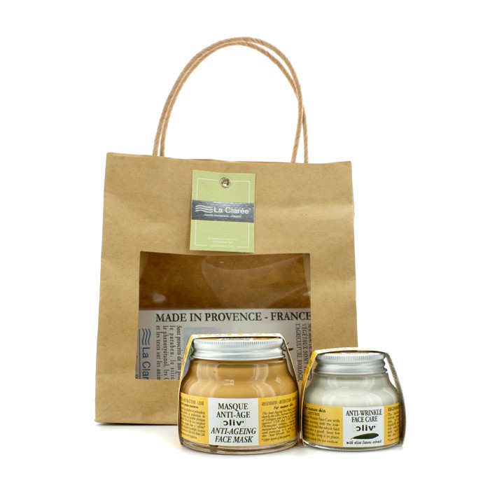 La Claree Oliv' Promotion Set: Anti-Aging maska za lice 100ml + Anti-Wrinkle njega za lice 50ml (za zrelu kožu) 2pcsProduct Thumbnail